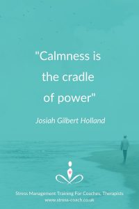 Calmness is the cradle of power - Quote by Josiah Gilbert Holland
