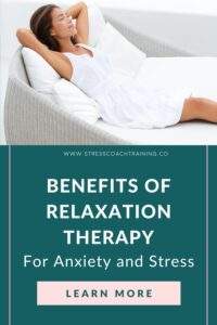 Benefits of relaxation therapy for anxiety and stress, sleep problems