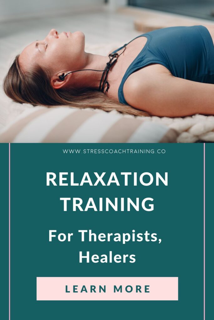relaxation course for therapists, coaches