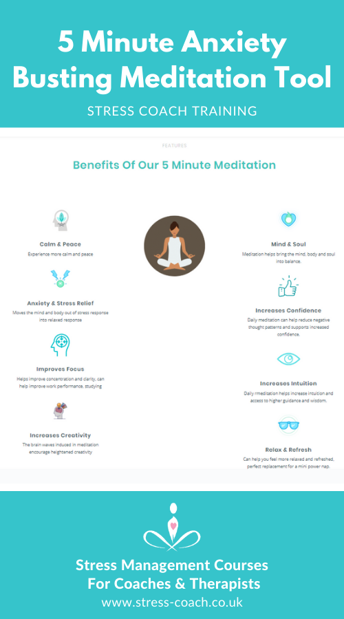 5 minute meditation infographic