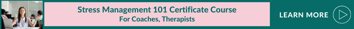 certificated stress management course for life coaches, therapists, healers, HR managers